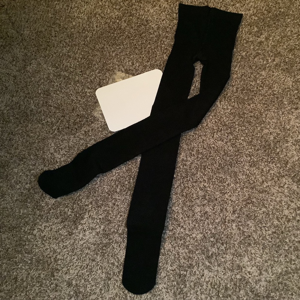 Steve Madden patterned fashion tights, color black, size: S/M, NWOT